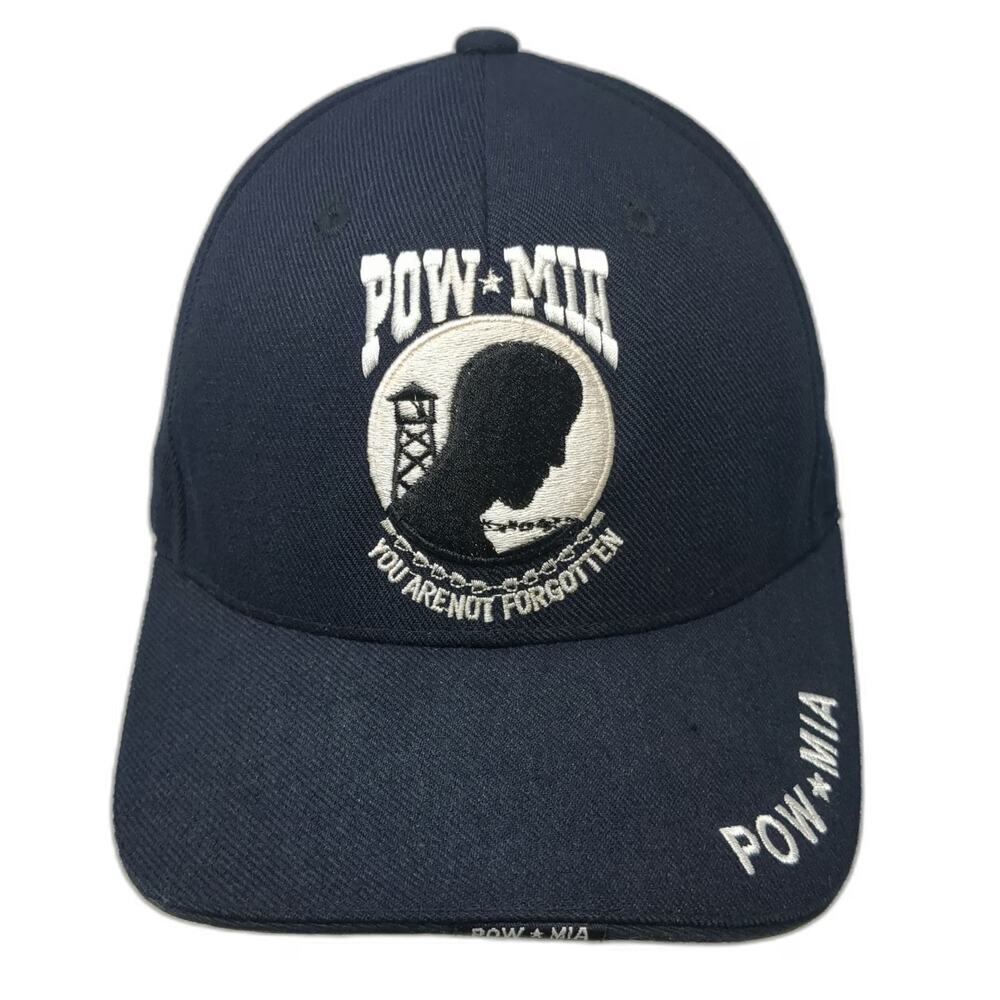 Rapid Dominance POW MIA Hat Blue Baseball Cap OSFM Military Veteran Strapback